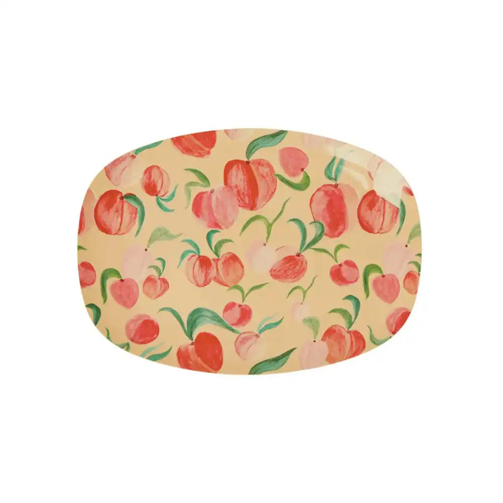 Peach - Melamine Rectangular Small Plate Summer