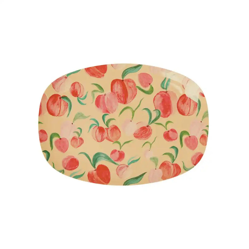Peach - Melamine Rectangular Small Plate Summer