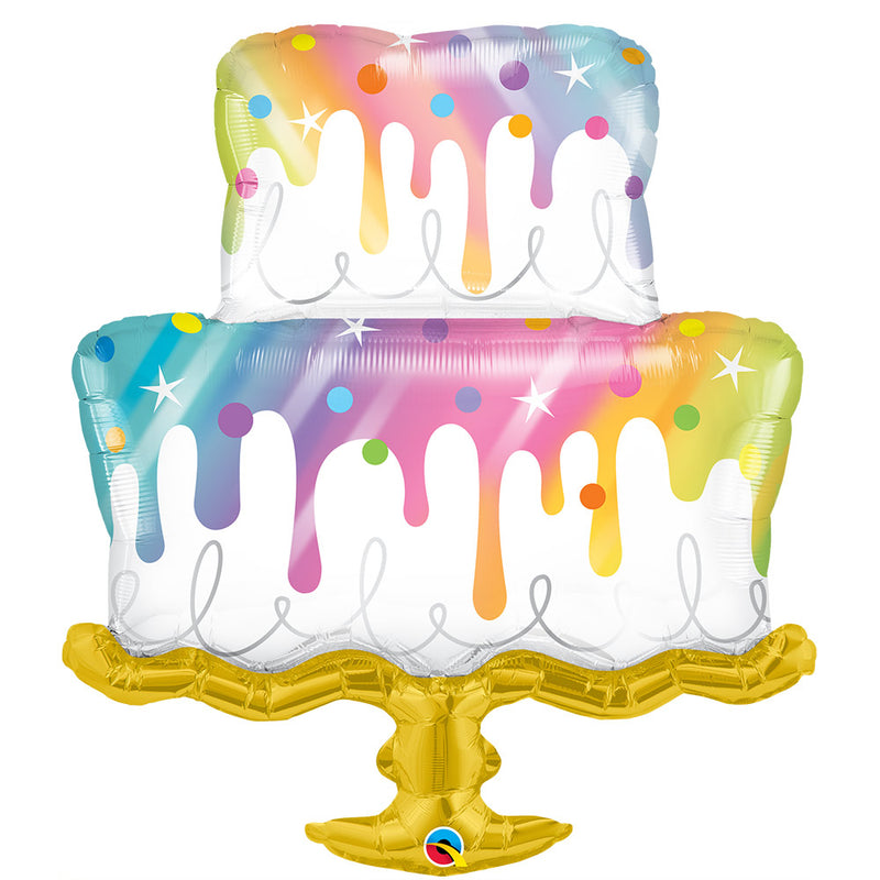 The Sugar Flake - A Lovely rainbow drip cake for 2... | Facebook