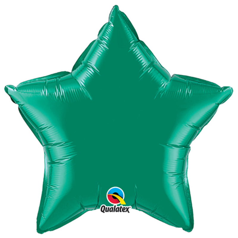 Star Foil Balloon - Emerald Green