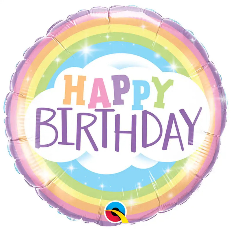 Happy Birthday Rainbow Foil Balloon Rainbow
