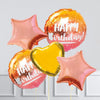 Ombre 5 Inflated Balloons - £29.99 Personalised Balloons