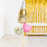 Personalised Inflated Balloon Bouquet in a Box - Pink & Gold Celebration Fizz