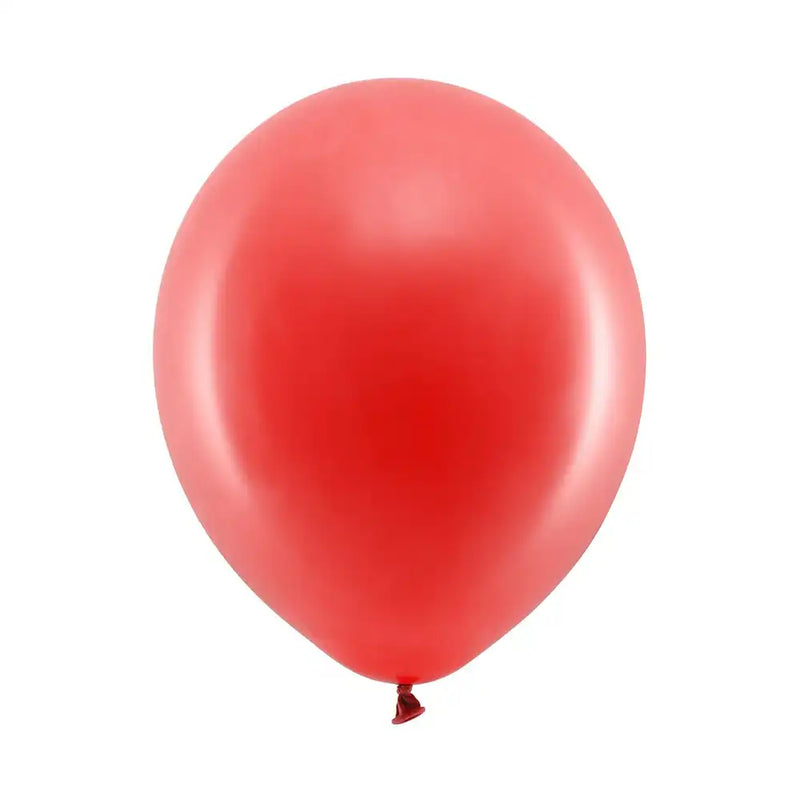 Pastel Latex Balloons - Red (x10) General Party