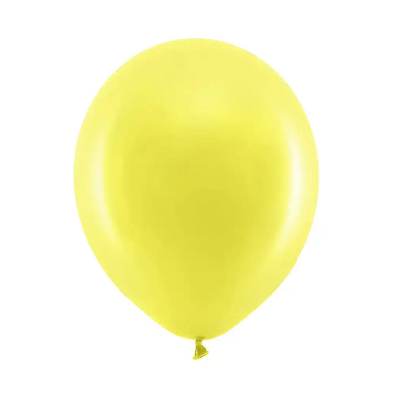 Pastel Latex Balloons - Yellow (x10) General Party
