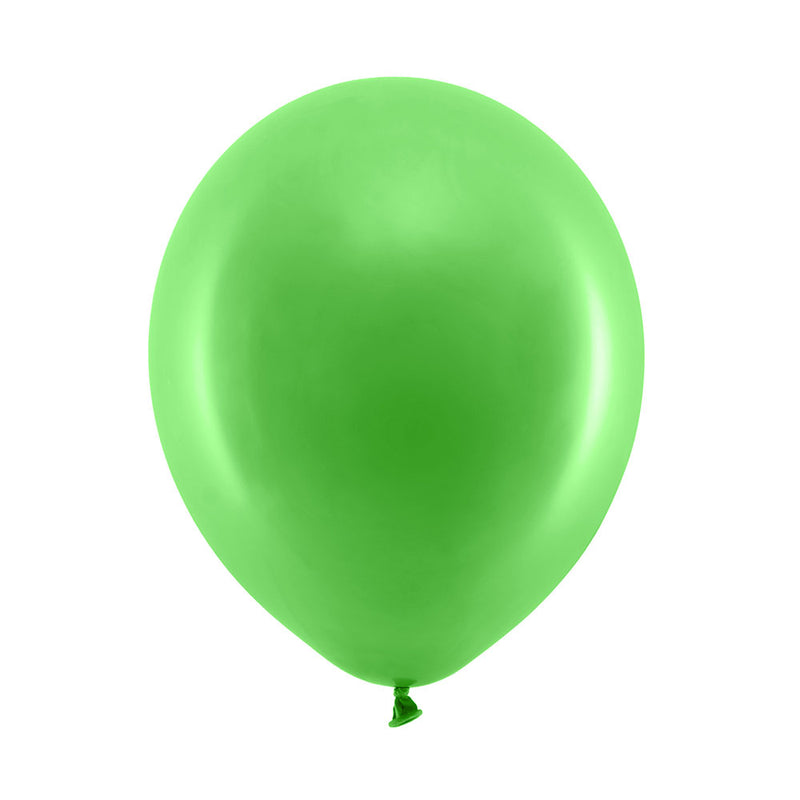 Pastel Latex Balloons - Green (x10)