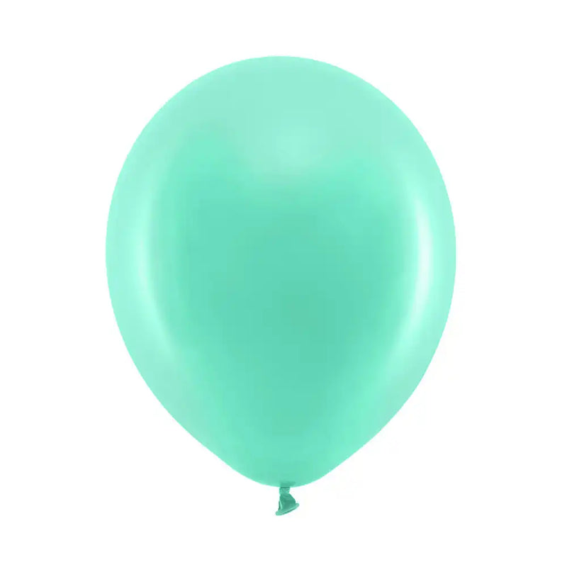 Pastel Latex Balloons - Mint (x10) General Party