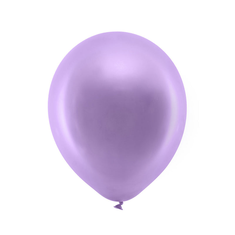 Metallic Latex Balloons - Violet (x10)