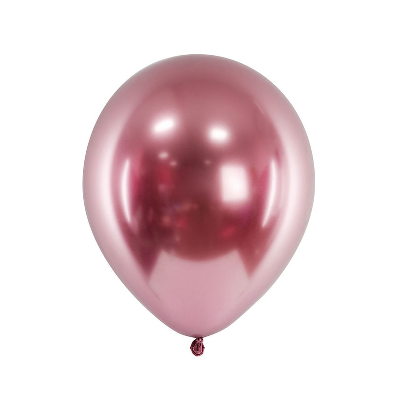 Glossy Latex Balloons - Rose Gold (x50) General Party