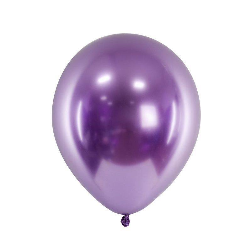 Glossy Latex Balloons - Violet (x50)