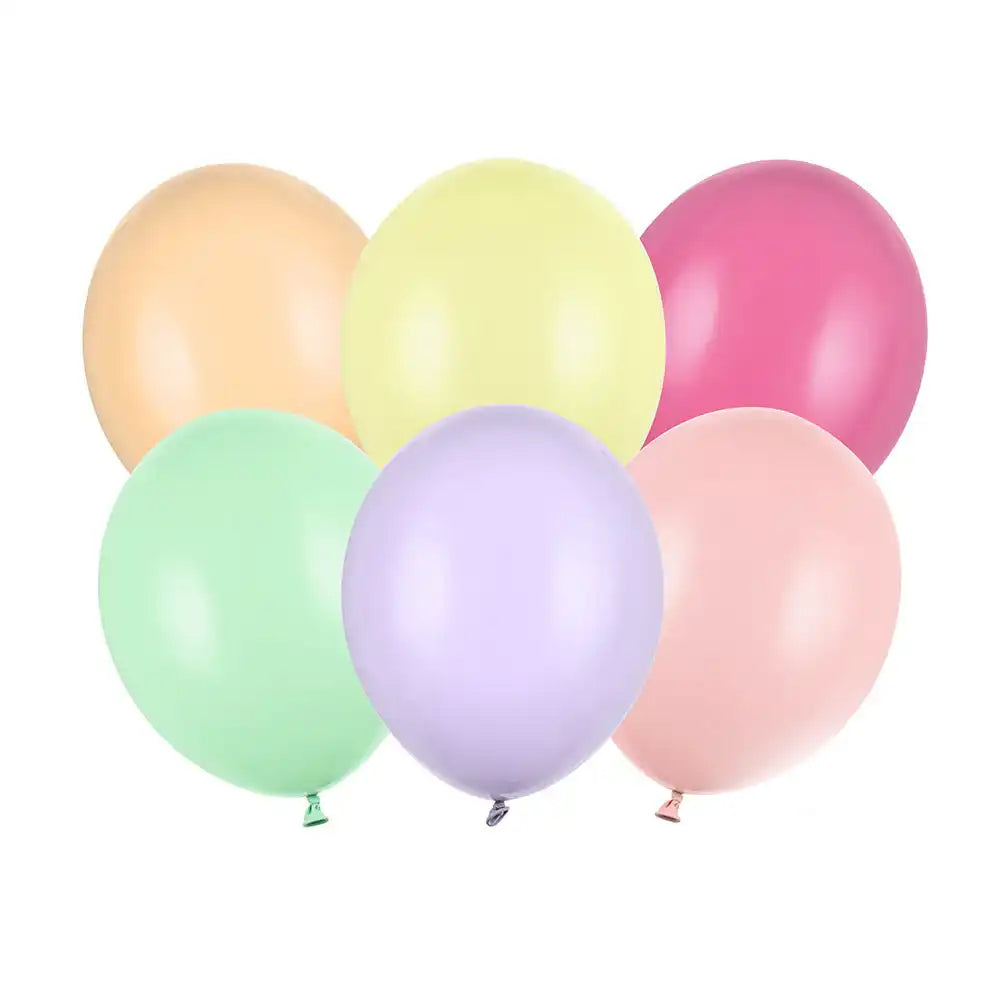 Rainbow Pastel Latex Balloon Mix (x10) General Party