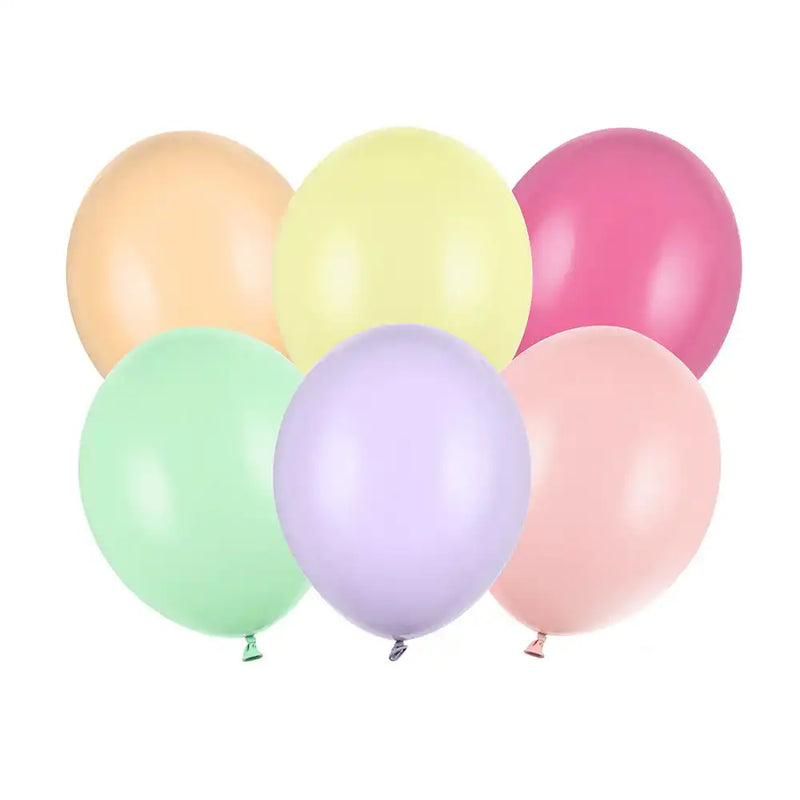 Rainbow Pastel Latex Balloon Mix (x10) General Party