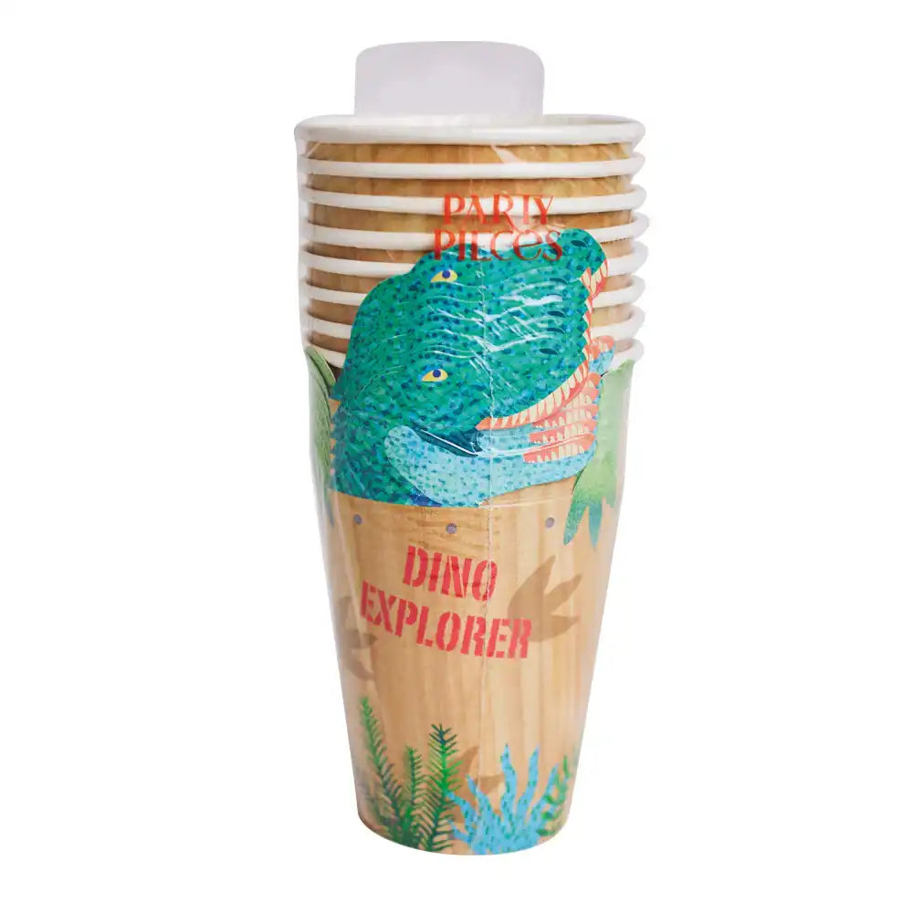 Dino Explorer Paper Party Cups (x8) Own Brand