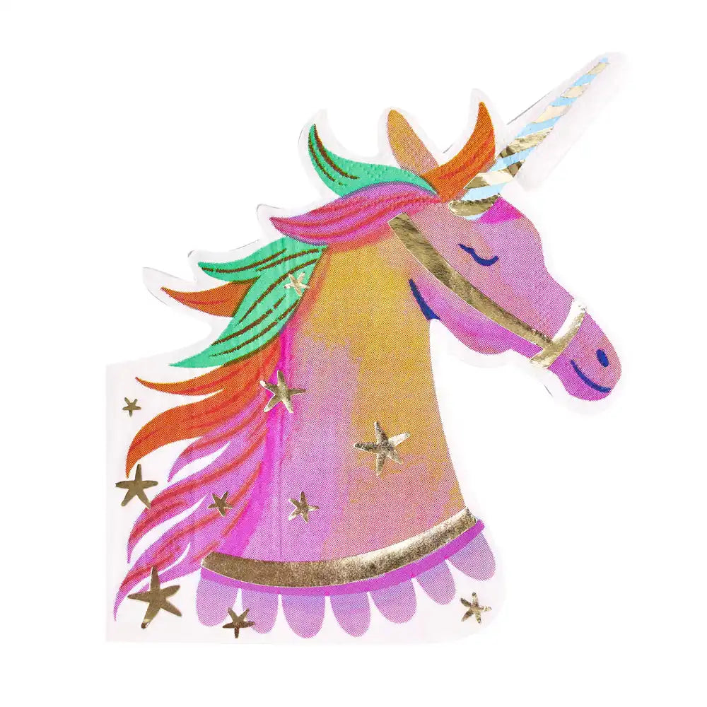 Unicorn Fairy Princess Paper Party Napkins (x16) Own Brand