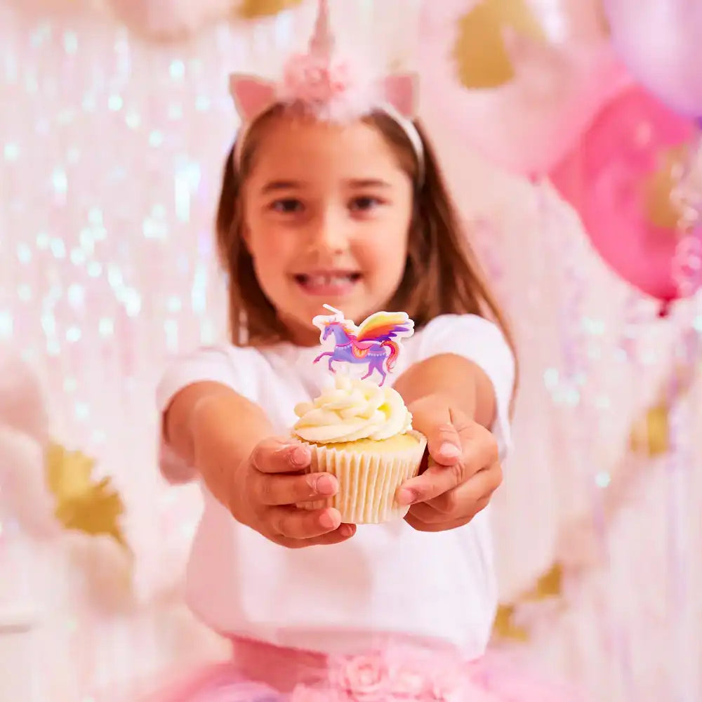 Unicorn Fairy Princess Candles (x6) Own Brand