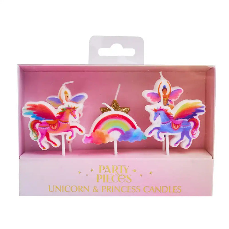 Unicorn Fairy Princess Candles (x6) Own Brand