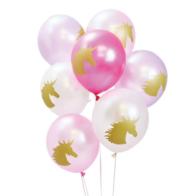 Unicorn Fairy Princess Latex Balloons (x12) Own Brand