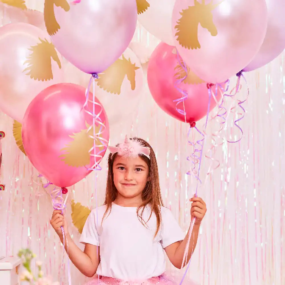 Unicorn Fairy Princess Latex Balloons (x12) Own Brand