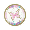Butterfly Shimmer Small Paper Plates (x8) Kids Party