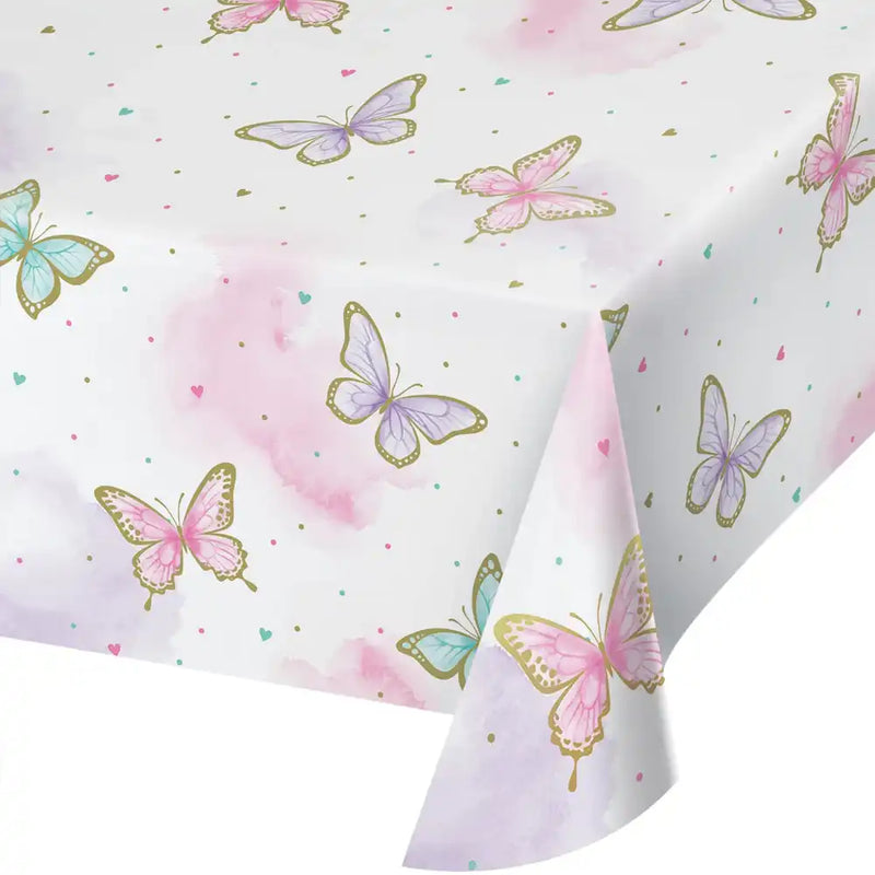 Butterfly Shimmer Paper Table Cover Kids Party