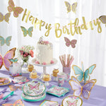 Butterfly Shimmer Party Banner