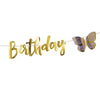 Butterfly Shimmer Party Banner Kids Party