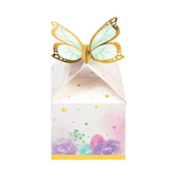 Butterfly Shimmer Paper Party Boxes (x8) Kids Party