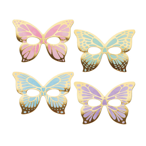 Butterfly Shimmer Party Masks (x8)