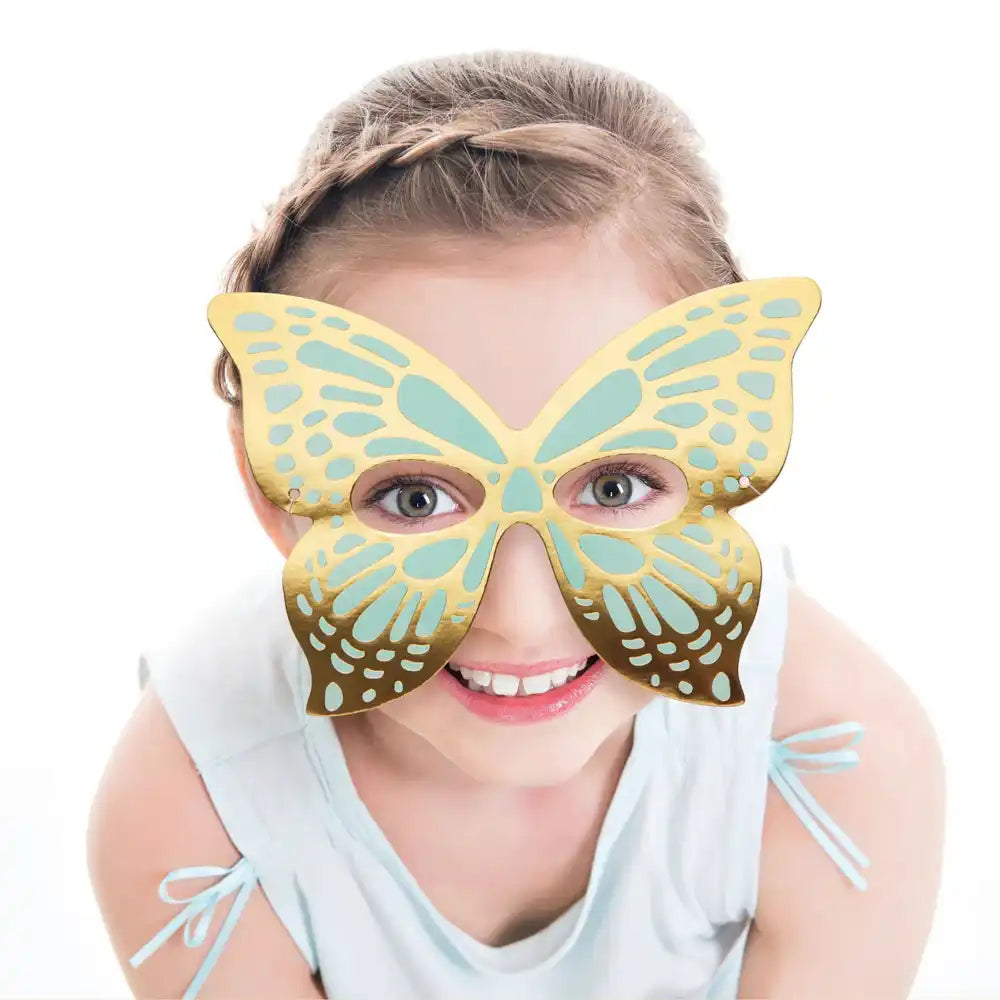 Butterfly Shimmer Party Masks (x8) Kids Party
