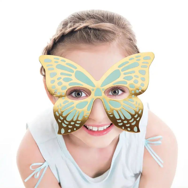 Butterfly Shimmer Party Masks (x8) Kids Party
