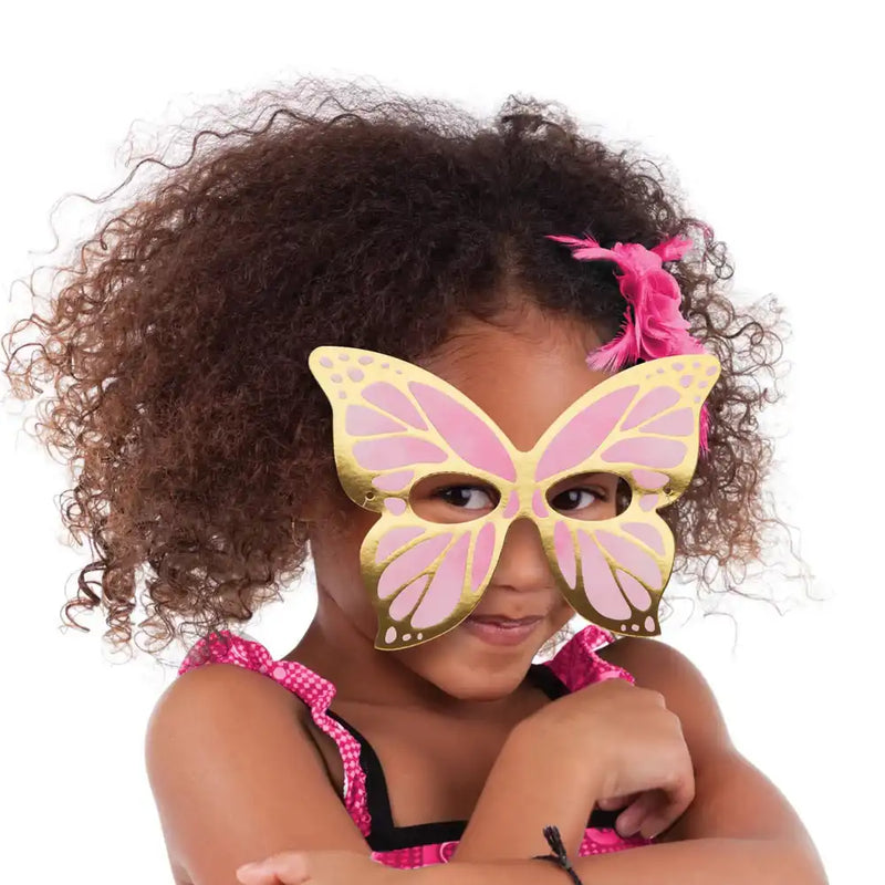 Butterfly Shimmer Party Masks (x8) Kids Party