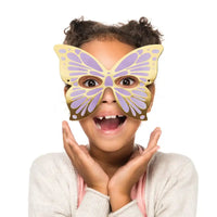 Butterfly Shimmer Party Masks (x8) Kids Party