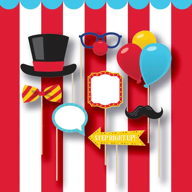 Carnival Photo Booth Kit Kids Party