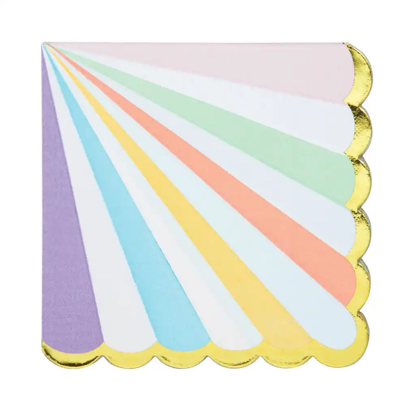 Pastel Luncheon Party Napkins (x16) Pastel