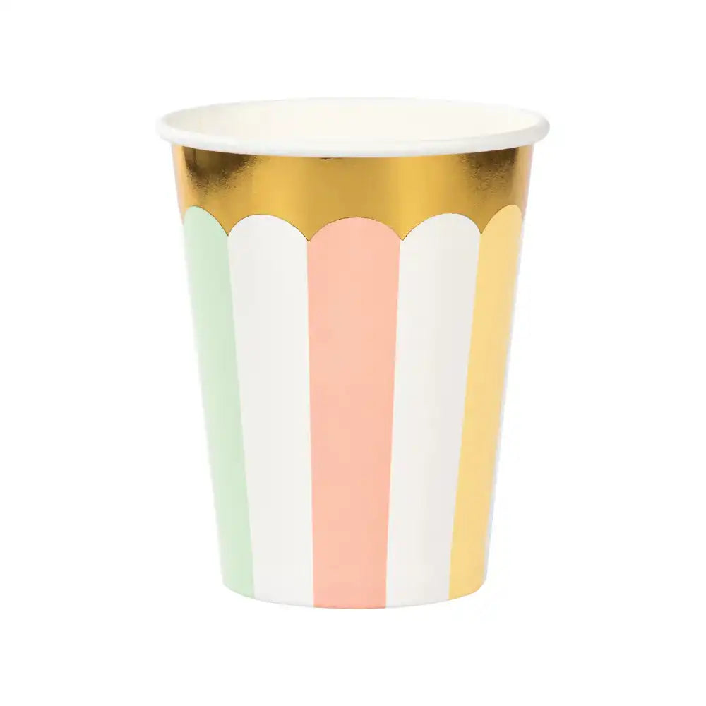 Pastel Paper Party Cups (x8) Pastel