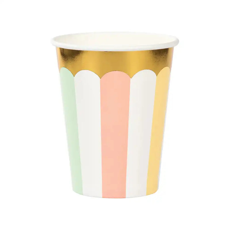 Pastel Paper Party Cups (x8) Pastel