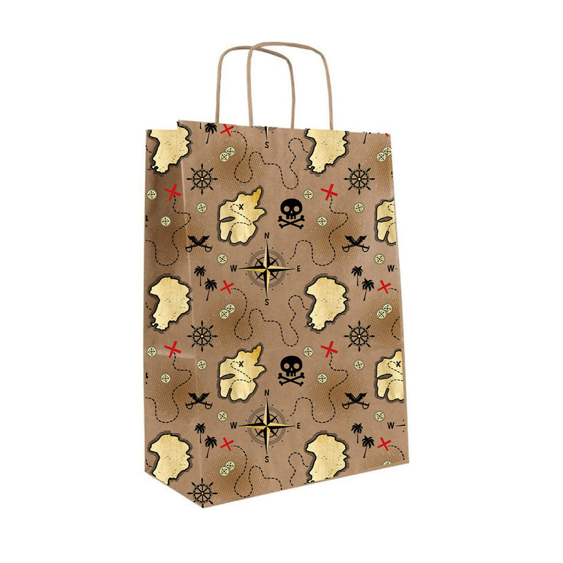 Treasure Island - Paper Party Bags (x8)