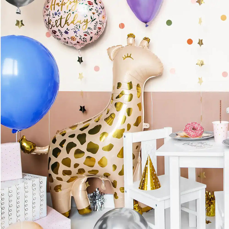 Supershape Giraffe Foil Balloon Kids Party