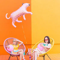 Supershape Pink Leopard Foil Balloon Kids Party