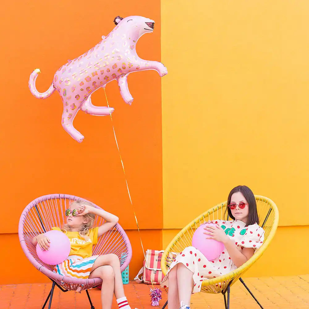 Supershape Pink Leopard Foil Balloon Kids Party