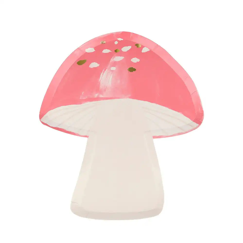 Fairy Garden Toadstool Paper Party Plates (x8) Kids Party