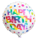Deluxe Personalised Balloon Bunch - 50th Birthday Rainbow
