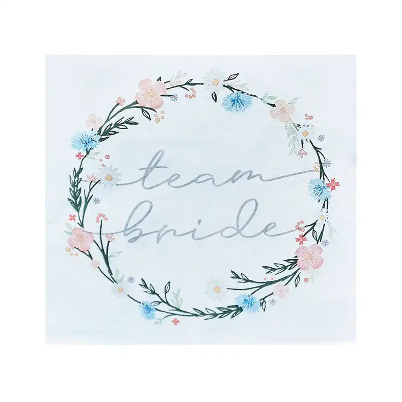Boho Bride Paper Party Napkins (x16) Hen Party