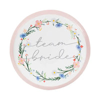 Boho Bride Paper Party Plates (x8) Hen Party