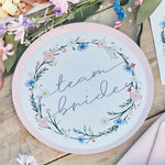 Boho Bride Paper Party Plates (x8)