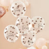 It's Twins Rose Gold Flower Latex Confetti Balloons (x5) Baby Shower