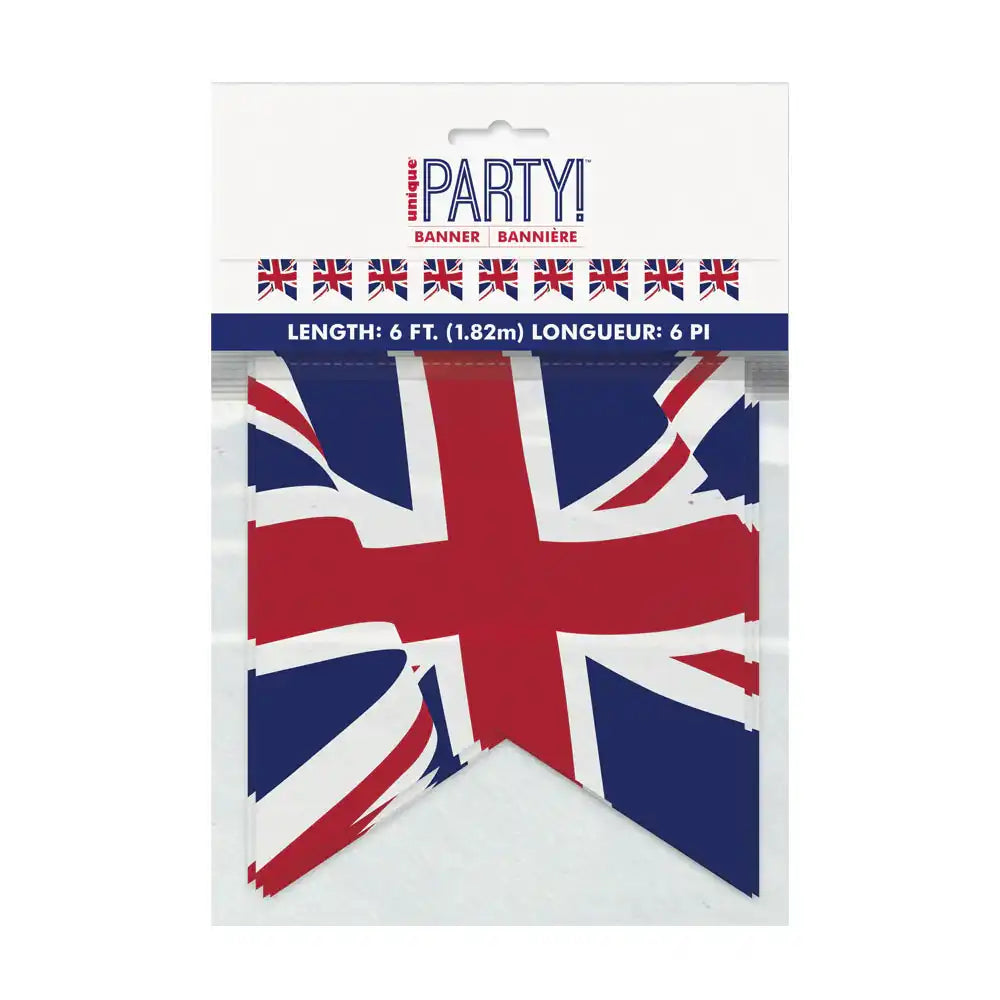 Union Jack Pennant Banner (2.7m) Best of British