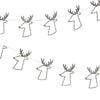 Silver Reindeer Mini Garland Christmas 2024