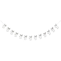 Silver Reindeer Mini Garland Christmas 2024