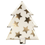 Patterned Christmas Tree Plates (x8)